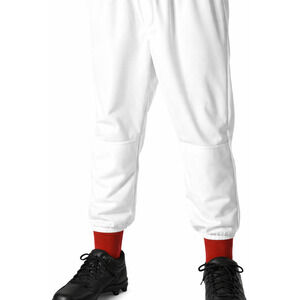 Alleson Athletic Youth Pull on White Baseball Pants - Medium